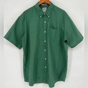 L.L. Bean Men's Green Plaid Button Down Shirt